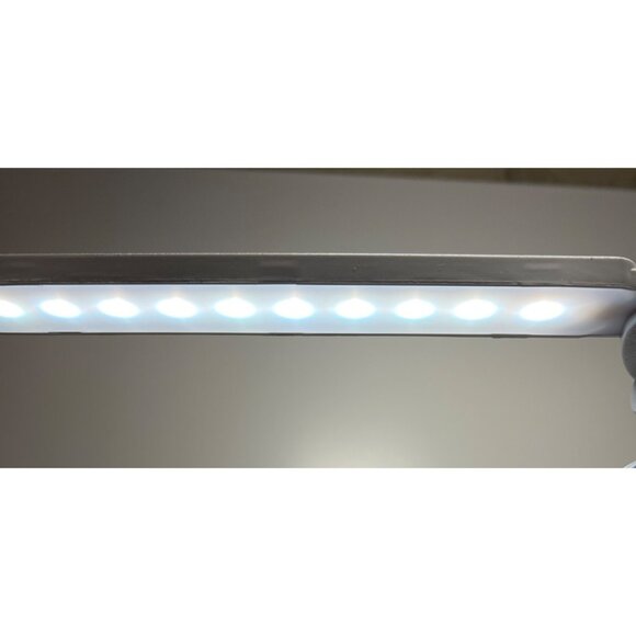 LED Desk Lamp With Fan 2 Pen Holder 2000mAh USB Rechargeable Digital Display HR6 - Picture 3 of 10